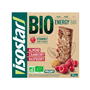 ISOSTAR Bio energy bar almond cranberry & raspberry