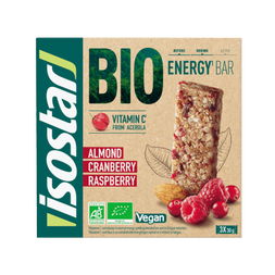 ISOSTAR Bio energy bar almond cranberry & raspberry